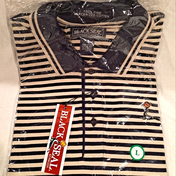 Goslings Black Seal Bermuda Classics Rum Other - New!! Goslings Black Seal Bermuda Rum Knit Golf Shirt with Embroidery Logo